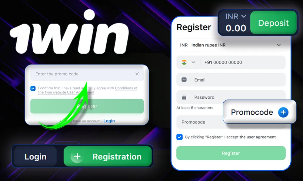 How to Register and Get a Bonus 1win